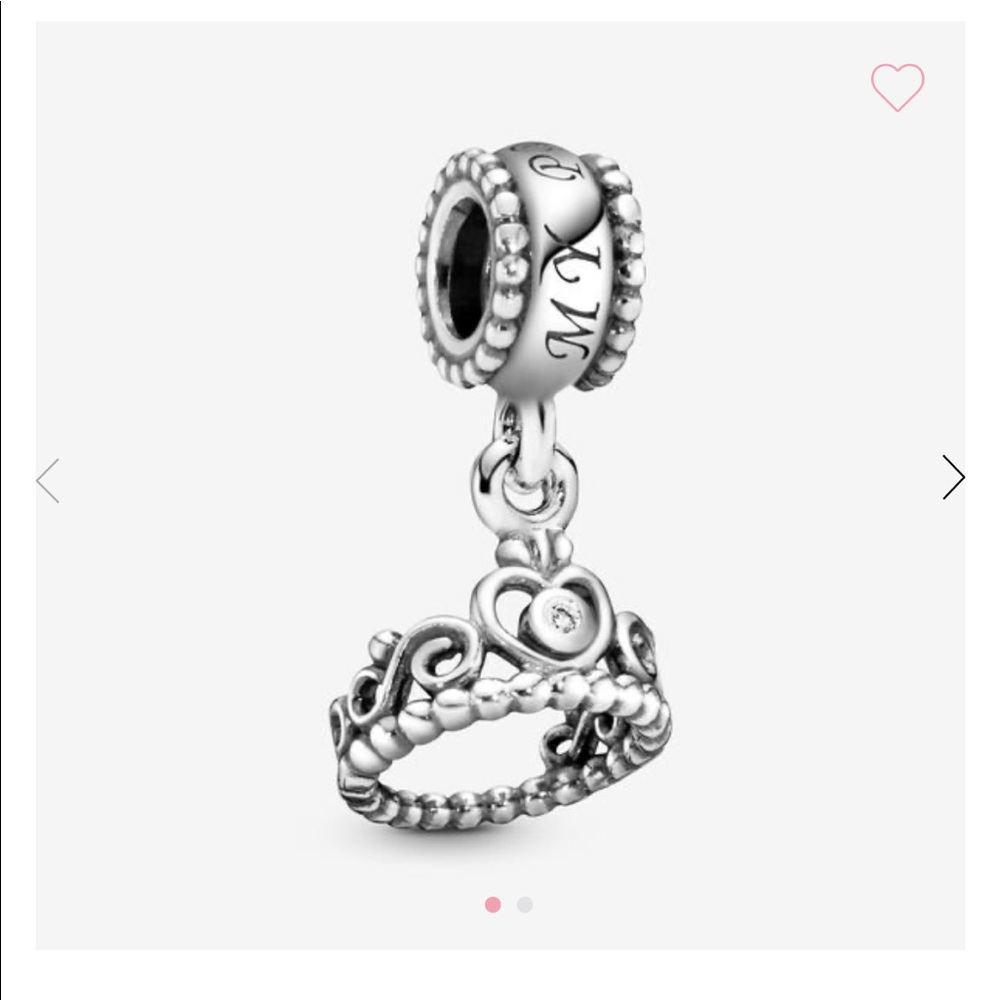 Pandora Princess Tiara Crown Dangle Charm